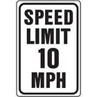 NEW HY-KO HW-10 ALUMINUM 12 X 18 SPEED LIMIT 10 MPH HIGHWAY SIGN 