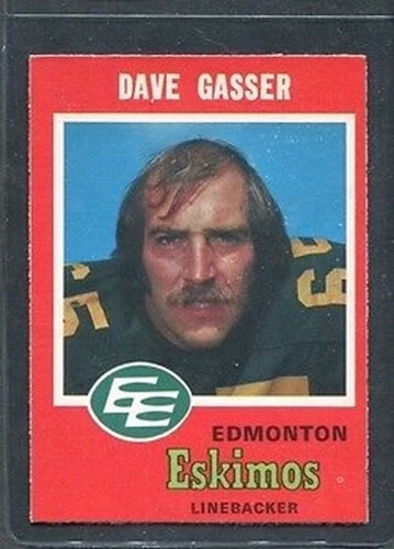 1971 DAVE GASSER OPC CFL #55 O PEE CHEE ESKIMOS #2845 - Image 1 of 1