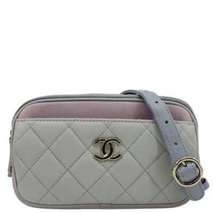 CHANEL CC Double Zip Quilted Leather Tri-Color Belt Bag - Picture 1 of 13