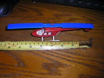 Nice Vintage Tootsie Toy 8" Helicopter Red Chopper Free SHIPPING - Image 1 of 4