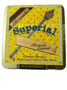 New Sealed Alexander Superial Alto Sax Reeds 3 1/2 - 5 Per Box - Picture 1 of 1