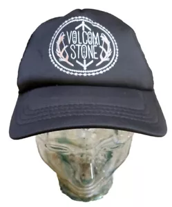 Volcom Stone Hat Adult Snapback One Size Black Trucker Mesh Baseball Cap - Picture 1 of 5