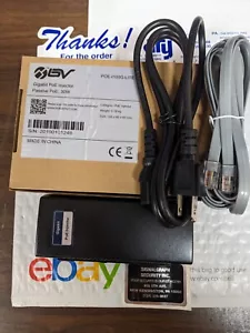 NEW BV-Tech - Gigabit PoE Injector, POE-I100G-LITE- 30W, Open box not installed - Picture 1 of 6