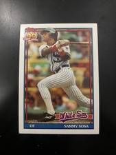 1991 Topps Sammy Sosa #414 40 Years Of Baseball Error Card Wrong Birthday