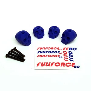 FULLFORCE RC TRAXXAS X-MAXX XMAXX 8S 4 PC SKULL BODY SAVER WASHERS - 6 COLORS! - Picture 1 of 17