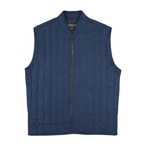 Michael Kors Full Zip Vest Gilet Navy Blue Mens Small - Picture 1 of 6