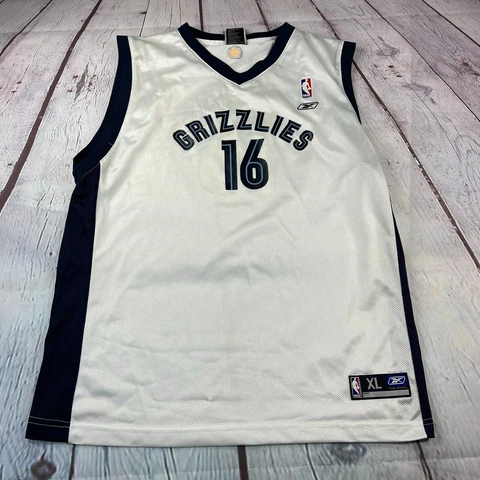 NBA Memphis Grizzlies Pau Gasol Authentic Sewn Jersey Men’s Size XL Reebok Cover