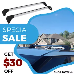 Roof Rack Cross Bar Fit for Kia Seltos 2021-2025 Cargo Carrier Luggage 2PCS - Picture 1 of 13