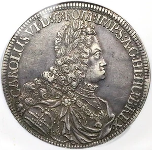 1721 NGC XF 45 Austria Thaler Charles VI Hall Mint Silver Coin (25042903C) - Picture 1 of 6
