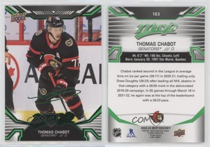 2022-23 Upper Deck MVP Green Script Thomas Chabot SP #163