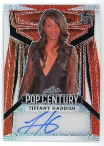 2023 Leaf Pop Century TIFFANY HADDISH 1st Pop Century Auto Orange Mojo Auto /3