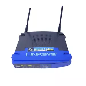 Router de banda ancha Linksys WRT54G V8 inalámbrico G 2,4 Ghz solo sistema de 4 puertos - Imagen 1 de 3