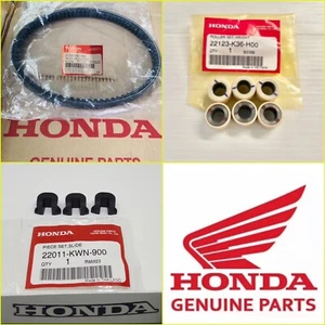 Genuine Honda SH125 i Fits: 2013-2019 Drive Belt Kit + Rollers + Sliders 🇬🇧 - Picture 1 of 6