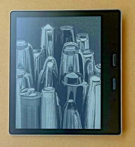 No ads - Amazon Kindle Oasis (10th Gen) 32GB, Wi-Fi, 7in, Gold 300ppi-Excellent - Picture 1 of 2