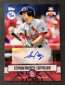 2016 TOPPS STEPHEN PISCOTTY RARE INDUSTRY SUMMIT AUTOGRAPH AUTO #ed 7/10 - Picture 1 of 2