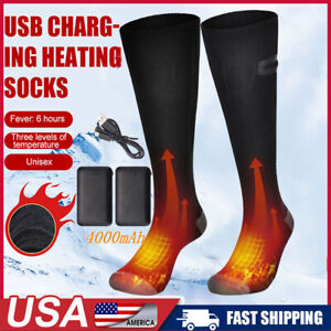 Electric Heated Socks Battery Socks Men/Women Thermal Winter Skiing Hunting Warm