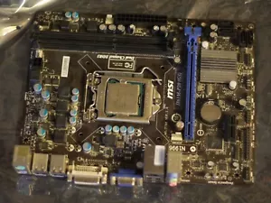MSI H61M-P20 (G3) LGA1155 Micro-ATX DDR3 scheda madre audio DVI VGA PS/2 16x PCIe - Foto 1 di 15