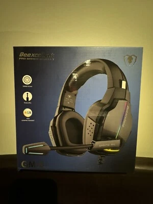 Beexcellent Gm-8 Pro Gaming Headset Rgb PC PS5/4 - Black - Brand New In Box - Image 1 of 2