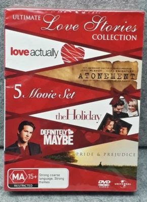 5 Movie LOVE ACTUALLY Atonement THE HOLIDAY Pride & Prejudice DEFINATELY MAYBE - image 1 of 4