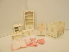dolls house nursery set