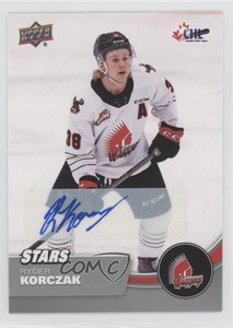2021-22 Upper Deck CHL Stars Auto Ryder Korczak #307 Auto