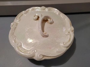 Vintage USA Pottery Cal Style Mid Century Candy Dish / Bowl 254 White Luster - Picture 1 of 4
