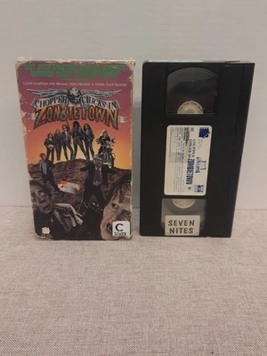 Chopper Chicks In Zombietown VHS Horror Rare NEW LINE TROMA Zombies Bikers Used - Image 1 of 4