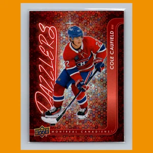 Cole Caufield #DZ-85 2024-25 Upper Deck Dazzlers Red SSP Montreal Canadiens Card - Picture 1 of 3