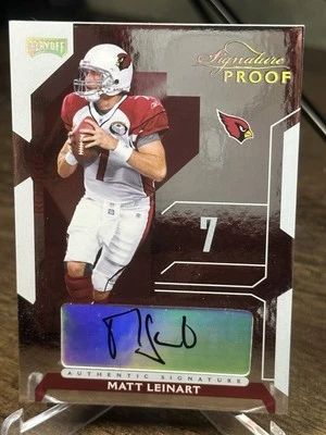 2006 Playoff NFL Playoffs - Matt Leinart #72 Silver Signature Proof /50 Auto RC - Image 1 of 4