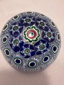 Murano Fratelli Toso Millefiori mundgeblasenes Glas großer Briefbeschwerer 4" Skulptur - Bild 1 von 14