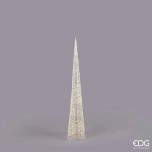 EDG Enzo De Gasperi Arbre de Noël LED Rayures Cône 1800 Microled H 180 CM D - Imagen 1 de 1
