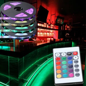 RGB LED Nastro Alimentatore Trafo Illuminazione Giardino Esterno Salotti Dormire - Foto 1 di 12
