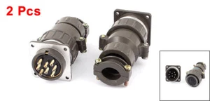 2 Pcs P32K-8 Waterproof Aviation Metal Connector Adapter 8Pin Core 4 x 4 x 9.7cm - Picture 1 of 3
