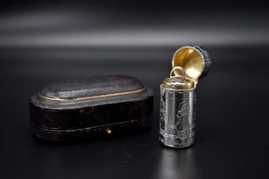 Victorian Sampson Mordan Kate Greenaway Sterling Silver Scent Bottle 1885 - Picture 1 of 16