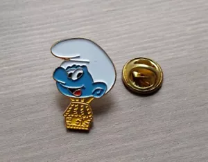 Pin's Schtroumpf Smurf Mongolfiere PEYO 1991 IMPS BRUSSELS - Imagen 1 de 2