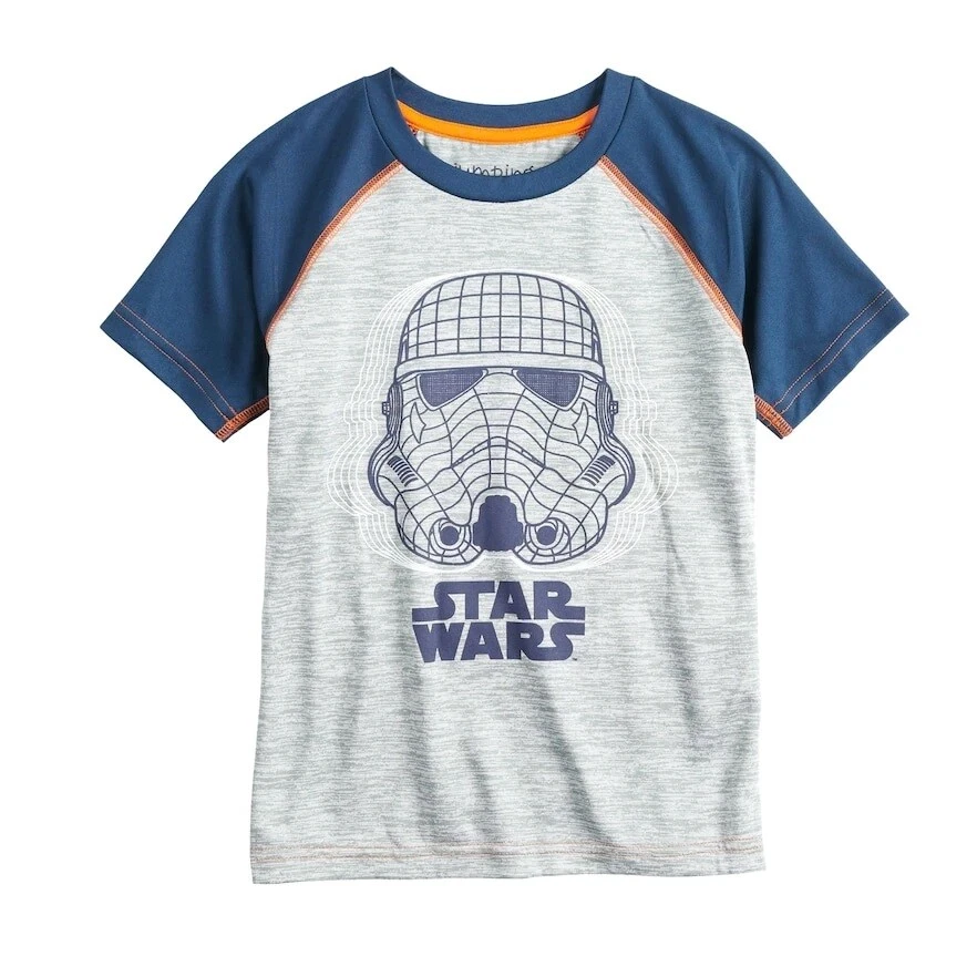 Jumping Beans Youth Boys Star Wars Stormtrooper Active  Shirt New 4-8 - Image 1 of 1
