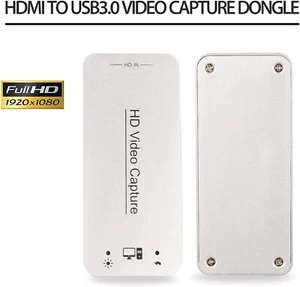 Video Capture Card, HDMI to USB 3.0 Capture Card,Full HD 1080p 60FPS Live Stream - Picture 1 of 5