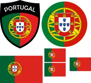 Portugal Aufbügler Wappen Transferbügeln T-Shirt Trikot Z. Aufbügeln  St. 6B - Bild 1 von 7