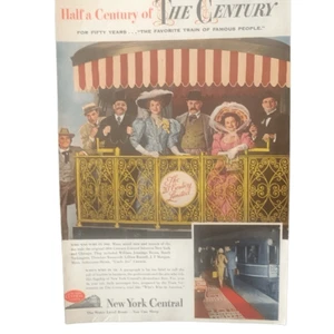 Vintage 1952 New York Central The Century Werbung - Bild 1 von 3
