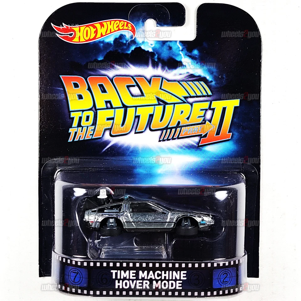 Hot Wheels TIME MACHINE HOVER MODE Back to the Future Retro Entertainment CFR15 - Image 1 of 2