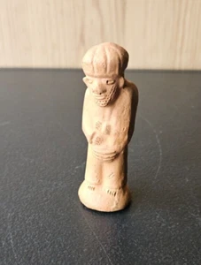TERRA COTTA CLAY UNGLAZED WISEMAN NATIVITY FIGURE. HANDMADE. SORRY NO HISTORY - Picture 1 of 9