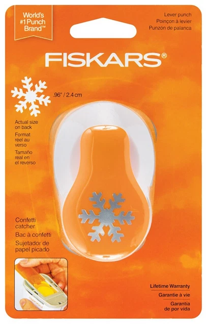 Fiskars Snowflake Lever Punch - Snowflake 0.96 inches (2.4 cm) - NEW in package - Image 1 of 1