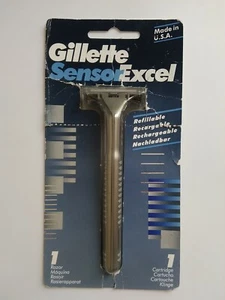 GILLETTE SENSOR EXCEL Rasierer Griff (Razor) Metall, classic Version - Picture 1 of 12