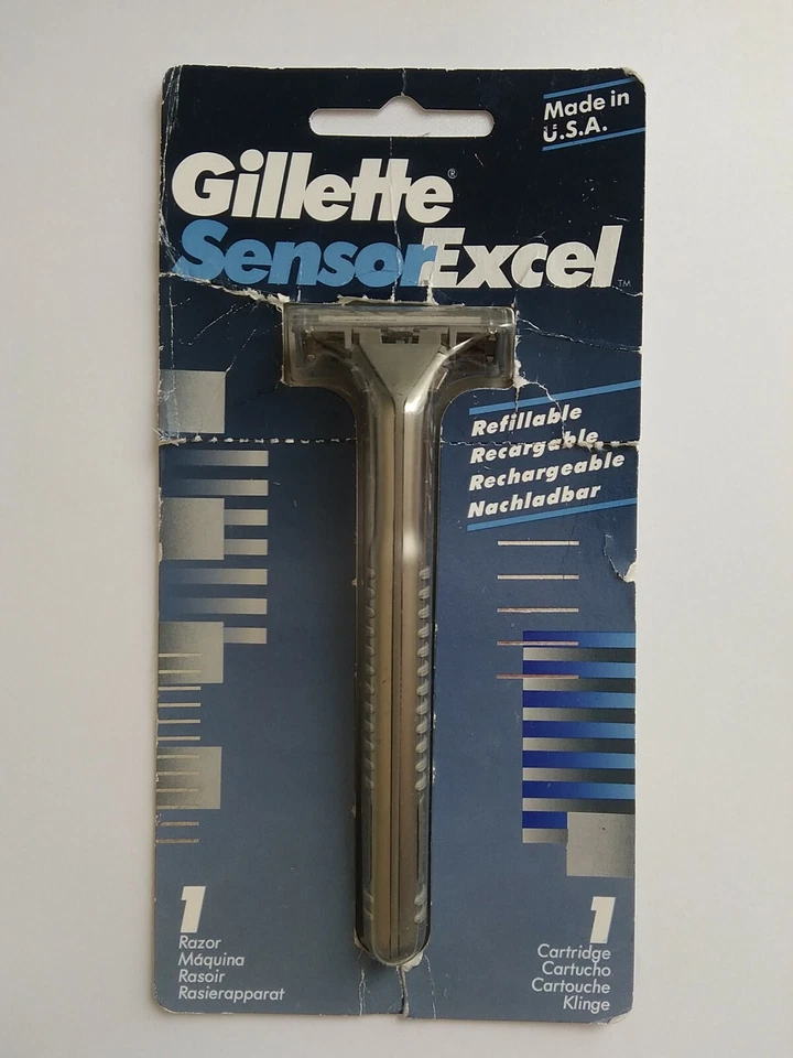 GILLETTE SENSOR EXCEL Razor Handle (Razor) Metal, Classic Version - Image 1 of 4