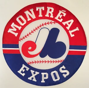 1992-2004 MONTREAL EXPOS MLB BASEBALL VINTAGE HUGE XL 14.75" ROUND TEAM PATCH - Picture 1 of 3