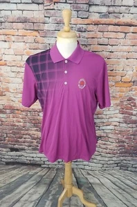 Adidas ClimaCool Men Purple KIAWAH OCEAN COURSE LOGO Athletic Golf Polo Shirt L - Picture 1 of 6