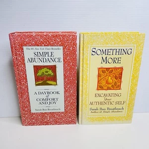 Simple Abundance & Something More Sarah Ban Breathnach x2 HC Books Authenticity - Foto 1 di 23