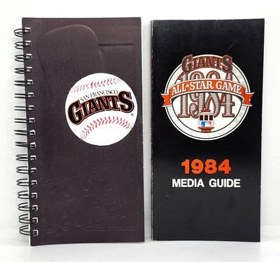 SAN FRANCISCO GIANTS ~ BASEBALL MEDIA GUIDE LOT OF (2) ~ 1984 & 1991 WILLIE MAYS - Image 1 of 4