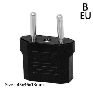 1x EU auf USA Power Jack Plug Converter Travel Adapter - Bild 1 von 3