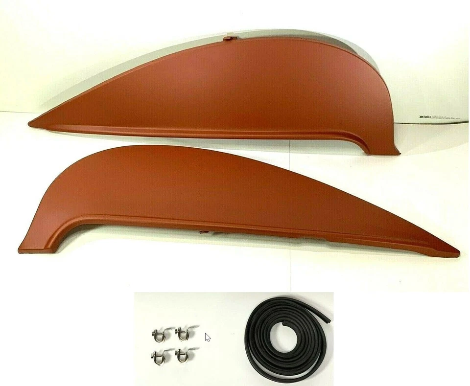 Par de faldones guardabarros para Chevy Bel Air 1956, 150 y 210 (Kit abrazaderas goma) Foto 1 de 4